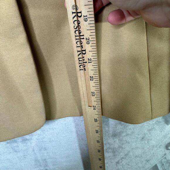 Antonio Melani Blazer Womens 2 Tan 2 Button Lined Pockets Stretch Career - Picture 10 of 10